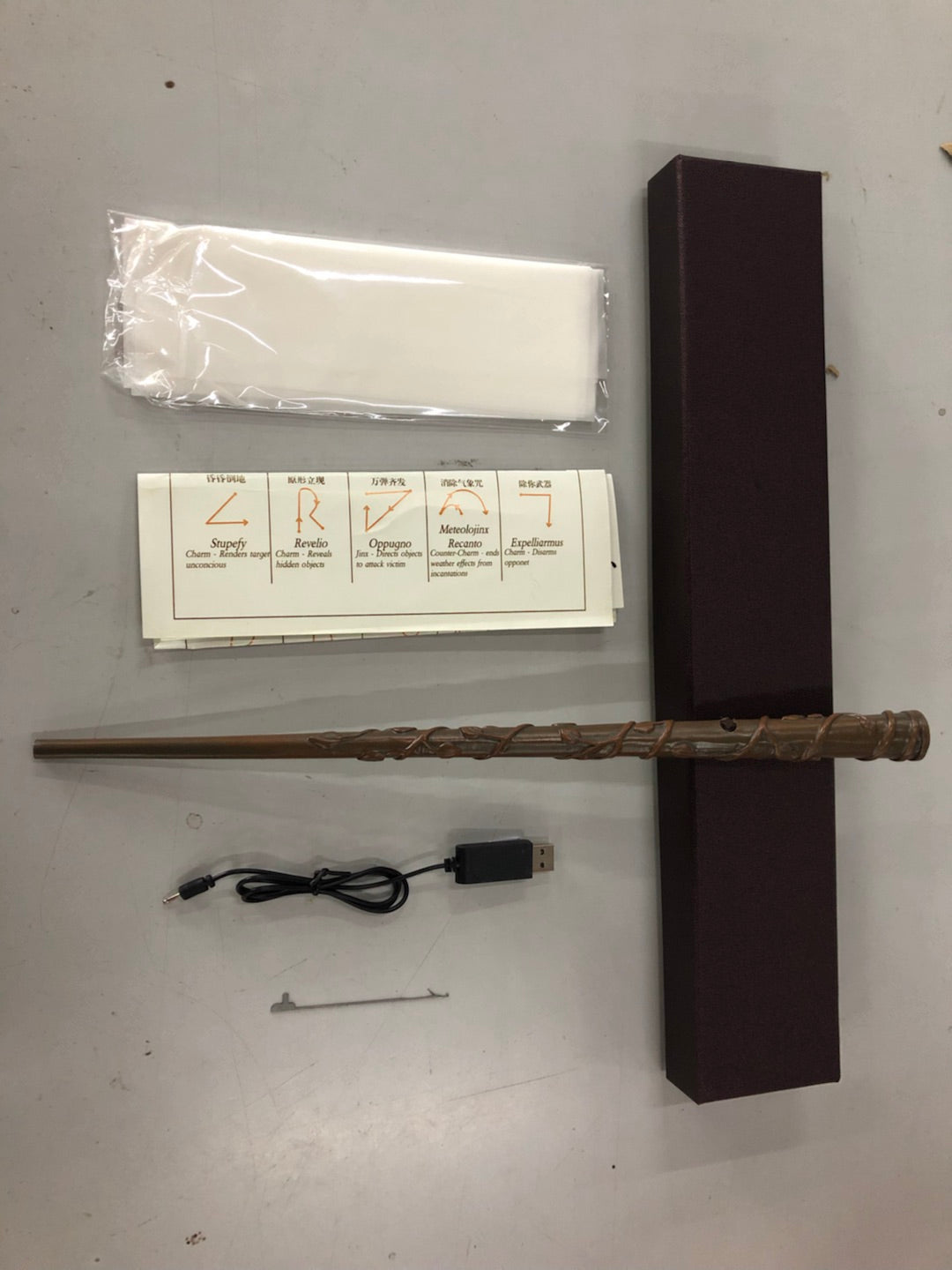 Halloween Magic Wand Elderberry Glowing Spell Toy