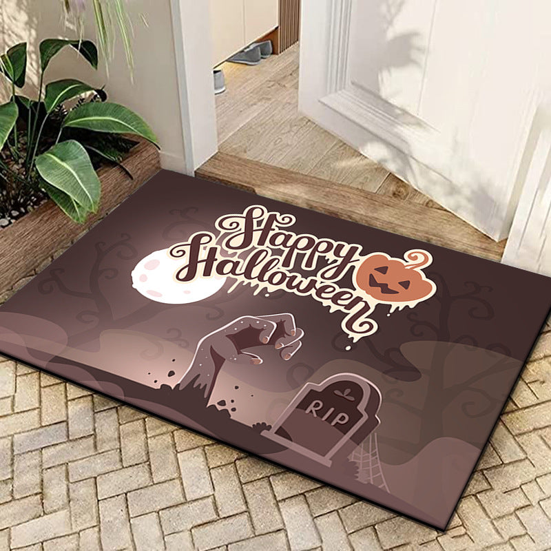 Halloween Themed Atmosphere Decorative Floor Mat