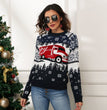 Snowflake ladies pullover long-sleeved jacquard knit
