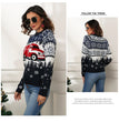 Snowflake ladies pullover long-sleeved jacquard knit