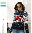 Snowflake ladies pullover long-sleeved jacquard knit