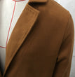 Button reversible trench coat Women's solid color pocket loose long sleeve woolen coat coat