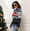 Snowflake ladies pullover long-sleeved jacquard knit
