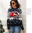 Snowflake ladies pullover long-sleeved jacquard knit