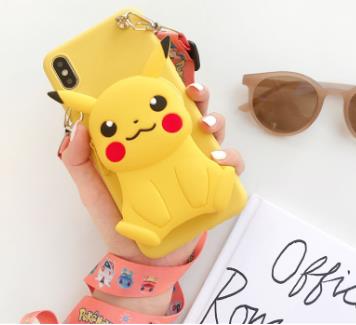New Pokemon Silicone Phone Case For iPhone 13 12 11 Pro Max XR XS MAX 8 X 7 SE Cute Cartoons Pikachu Anti Fall Cover